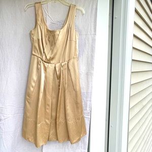 Champagne silk dress